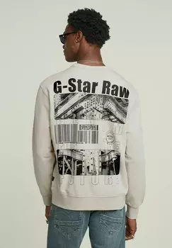 Толстовка SUBSTANCE BACK GRAPHIC G-STAR, белый