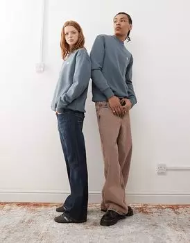 Толстовка summerdale heavyweight с маленьким логотипом в средне-синем цвете Dickies