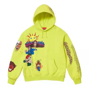 Толстовка sunrise hooded sweatshirt 'yellow multi-color' Supreme, желтый
