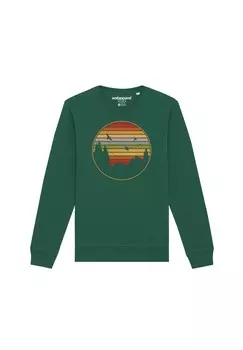 Толстовка SUNSET BERGE & TANNEN watapparel, темно-зеленый