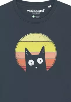 Толстовка SUNSET CAT watapparel, антрацит