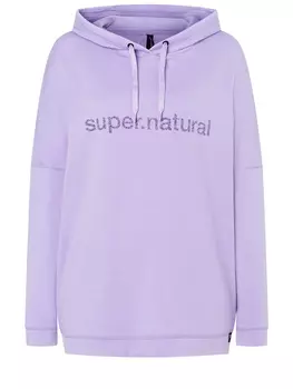 Толстовка super.natural Merino Hoodie, фиолетовый