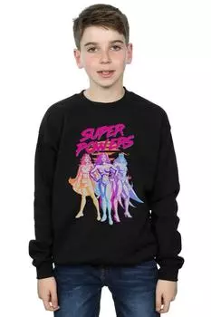 Толстовка Super Powers Neon Tropics DC Comics, черный