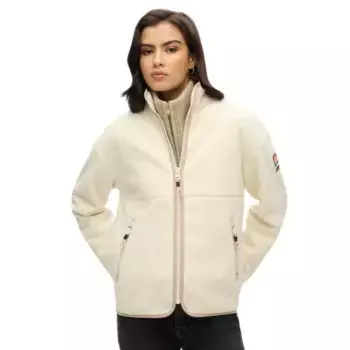 Толстовка Superdry Active Fleece full zip, бежевый
