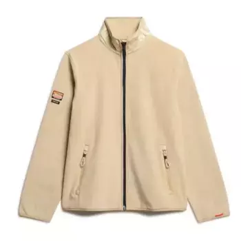 Толстовка Superdry Active Fleece full zip, бежевый