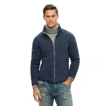 Толстовка Superdry Active Fleece full zip, синий