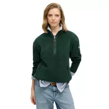 Толстовка Superdry Active half zip, зеленый