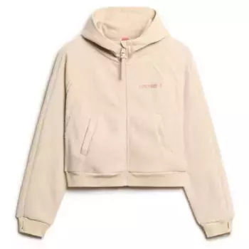 Толстовка Superdry Active Tech Fleece full zip, бежевый