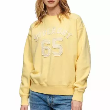 Толстовка Superdry Applique Athletic Loose, желтый