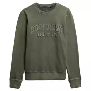 Толстовка Superdry Athletic Emboss Relaxed Fit, зеленый