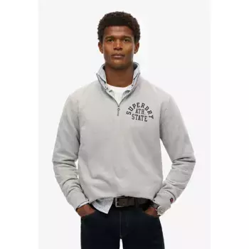 Толстовка Superdry Athletic Ess half zip, серый