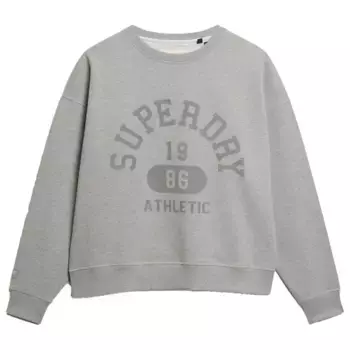 Толстовка Superdry Athletic Ess Relaxed Fit, серый