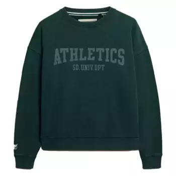 Толстовка Superdry Athletic Ess Relaxed Fit, зеленый