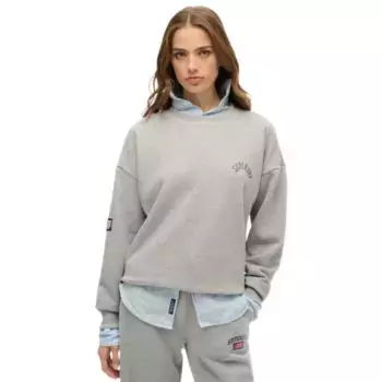 Толстовка Superdry Athletic Relaxed Fit, серый