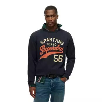Толстовка Superdry Athletic Relaxed Fit, синий