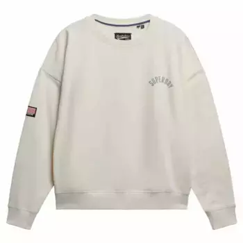 Толстовка Superdry Athletic Relaxed Printed Crew, бежевый