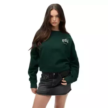 Толстовка Superdry Athletic Relaxed, зеленый