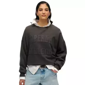 Толстовка Superdry Athletic Tonal Applique, серый
