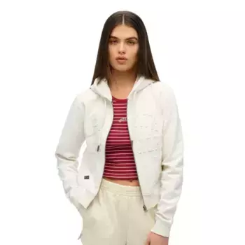 Толстовка Superdry Athletic Tonal full zip, белый