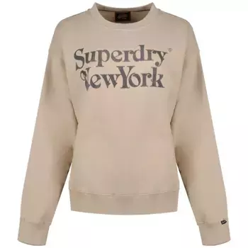 Толстовка Superdry Brand Mark Loose Fit, бежевый