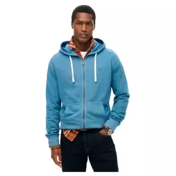 Толстовка Superdry Classic Essential full zip, синий