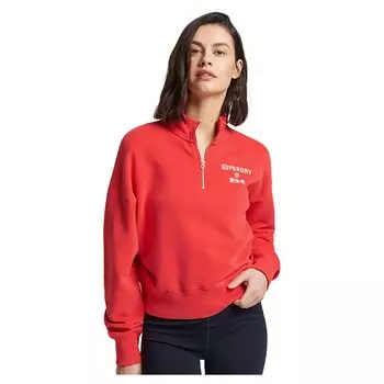 Толстовка Superdry Code Core Sport Half Zip, красный