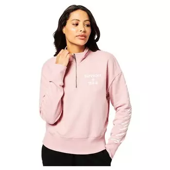 Толстовка Superdry Code Core Sport Half Zip, розовый