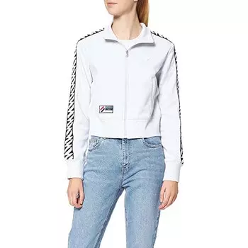 Толстовка Superdry Code Tape Track Full Zip, белый