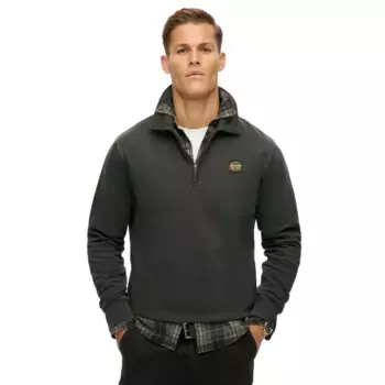 Толстовка Superdry Contrast Stitch full zip, черный