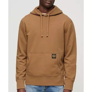 Толстовка Superdry Contrast Stitch Relaxed Full Zip, коричневый