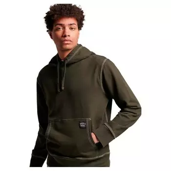 Толстовка Superdry Contrast Stitch Relaxed Full Zip, зеленый