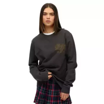 Толстовка Superdry Copper Label Ww Chest, черный