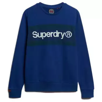 Толстовка Superdry Core Logo Stripe Relaxed, синий