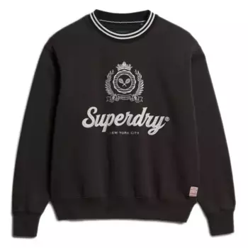 Толстовка Superdry Country Club Loose Fit, черный
