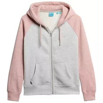 Толстовка Superdry Essential Baseball Full Zip, розовый