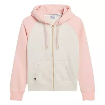 Толстовка Superdry Essential Baseball Full Zip, розовый