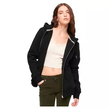 Толстовка Superdry Essential Borg Lined Full Zip, черный