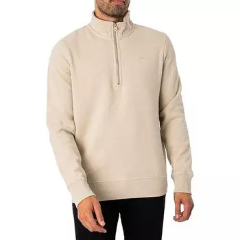 Толстовка Superdry Essential Half Zip, бежевый