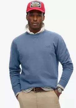 Толстовка Superdry "ESSENTIAL LOGO CREW SEATSHIRT", синий