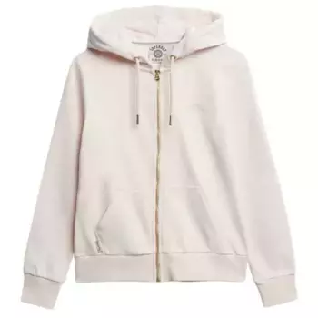 Толстовка Superdry Essential Logo full zip, бежевый
