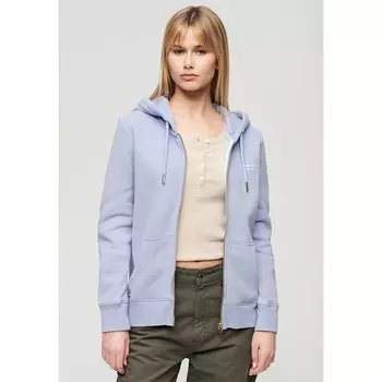 Толстовка Superdry Essential Logo Full Zip, синий