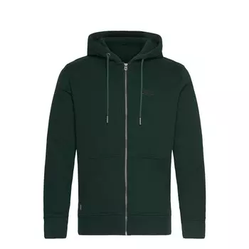 Толстовка Superdry Essential Logo Full Zip, зеленый