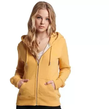 Толстовка Superdry Essential Logo Full Zip, желтый