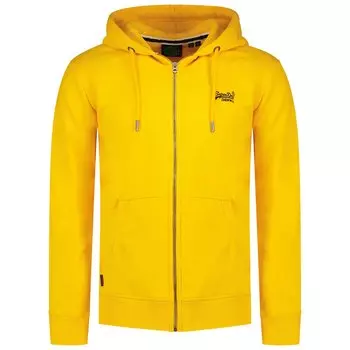 Толстовка Superdry Essential Logo Full Zip, желтый