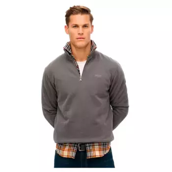 Толстовка Superdry Essential Logo Henley, серый