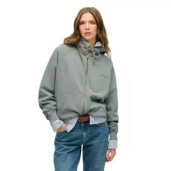 Толстовка Superdry Essential Logo Osz Raglan, зеленый
