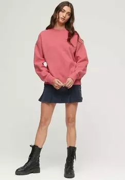 Толстовка Superdry Essential Logo, розовый для кемпинга