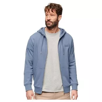 Толстовка Superdry Essential Logo Ub Full Zip, синий