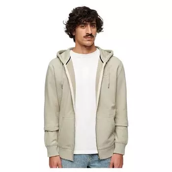 Толстовка Superdry Essential Logo Ub Full Zip, бежевый