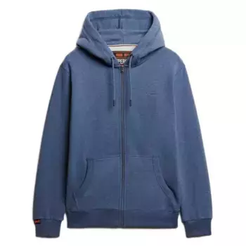 Толстовка Superdry Essentials Logo full zip, синий